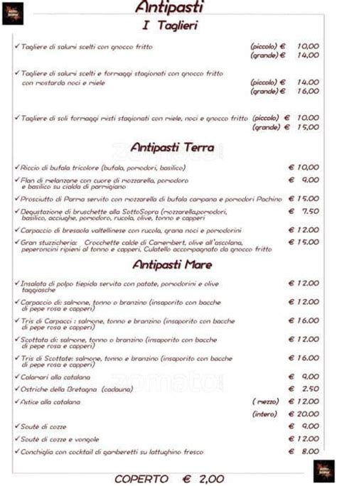 Menu – Sottosopra